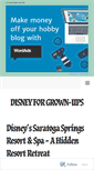 Mobile Screenshot of disney4grownups.com
